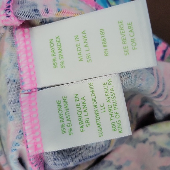 Lilly Pulitzer Oyster Bay Navy Seen and Herd Knit PJ Top SzS - Picture 7 of 7